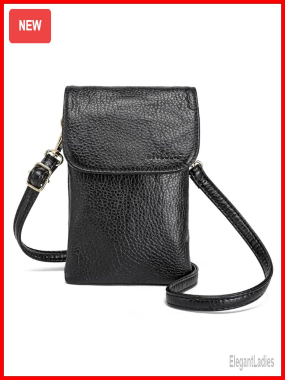 Women's Faux Leather Small Crossbody Bag with Adjustable Strap Phone Purse